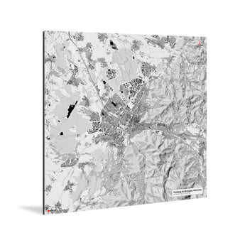 Freiburg-Karte [Kaia Design] Weltkarte Landkarte Stadtkarte von mapdid