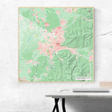 Freiburg-Karte [Nani Design] im Raum 2 | Weltkarte Landkarte Stadtkarte von mapdid