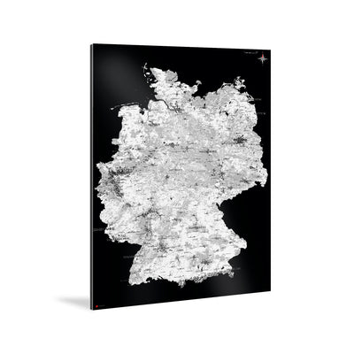 Deutschland-Karte als Stencil Map [Kaia Design] Weltkarte Landkarte Stadtkarte von mapdid