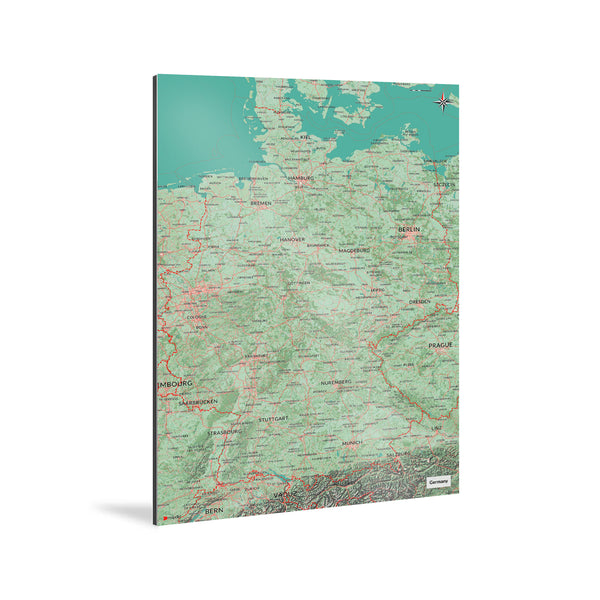 Deutschland-Karte [Nani Design] Weltkarte Landkarte Stadtkarte von mapdid
