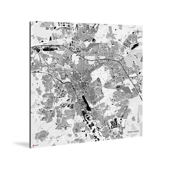 Hannover-Karte [Kaia Design] Weltkarte Landkarte Stadtkarte von mapdid