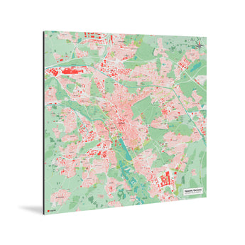 Hannover-Karte [Nani Design] Weltkarte Landkarte Stadtkarte von mapdid