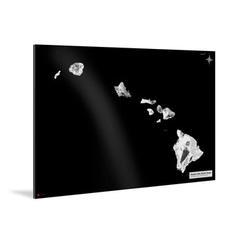 Hawaii-Karte [Kaia Design] Weltkarte Landkarte Stadtkarte von mapdid