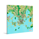 Helsinki-Karte [Jalma Design] Weltkarte Landkarte Stadtkarte von mapdid