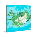 Island-Karte [Jalma Design] Weltkarte Landkarte Stadtkarte von mapdid