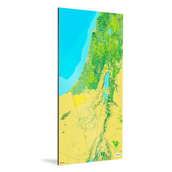 Israel-Landkarte [Jalma Design] Weltkarte Landkarte Stadtkarte von mapdid
