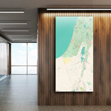 Israel-Landkarte [Nani Design] im Raum 1 | Weltkarte Landkarte Stadtkarte von mapdid