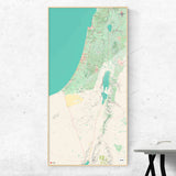 Israel-Landkarte [Nani Design] im Raum 2 | Weltkarte Landkarte Stadtkarte von mapdid