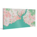 Istanbul-Karte [Nani Design] Weltkarte Landkarte Stadtkarte von mapdid
