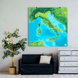 Italien-Karte [Jalma Design] im Raum 1 | Weltkarte Landkarte Stadtkarte von mapdid