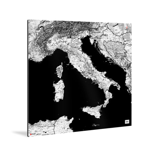 Italien-Karte [Kaia Design] Weltkarte Landkarte Stadtkarte von mapdid