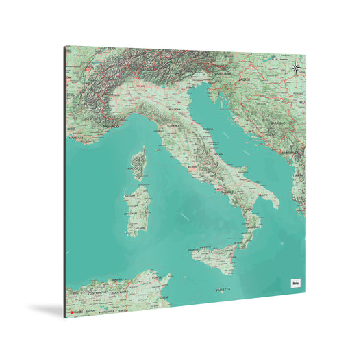 Italien-Karte [Nani Design] Weltkarte Landkarte Stadtkarte von mapdid