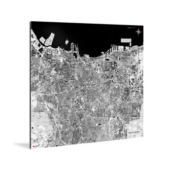 Jakarta-Karte [Kaia Design] Weltkarte Landkarte Stadtkarte von mapdid