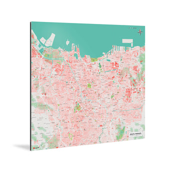 Jakarta-Karte [Nani Design] Weltkarte Landkarte Stadtkarte von mapdid