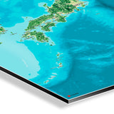 Japan-Landkarte [Jalma Design] Detail | Weltkarte Landkarte Stadtkarte von mapdid
