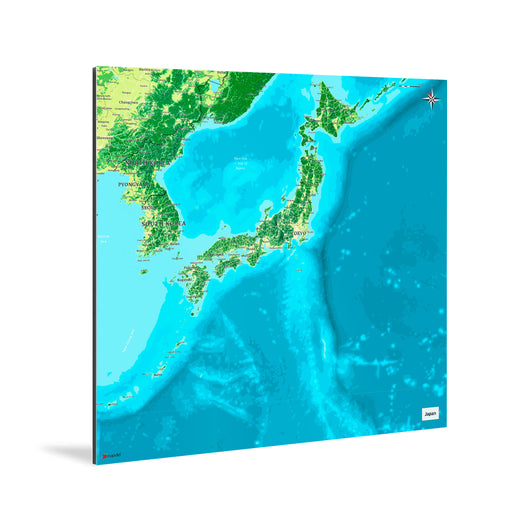 Japan-Landkarte [Jalma Design] Weltkarte Landkarte Stadtkarte von mapdid