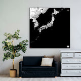 Japan-Landkarte [Kaia Design] im Raum 1 | Weltkarte Landkarte Stadtkarte von mapdid