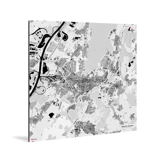 Karlsruhe-Karte [Kaia Design] Weltkarte Landkarte Stadtkarte von mapdid