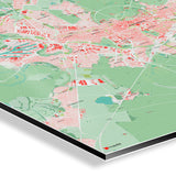 Karlsruhe-Karte [Nani Design] Detail | Weltkarte Landkarte Stadtkarte von mapdid