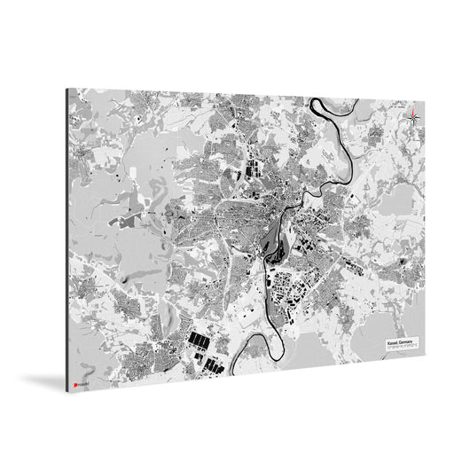 Kassel-Karte [Kaia Design] Weltkarte Landkarte Stadtkarte von mapdid