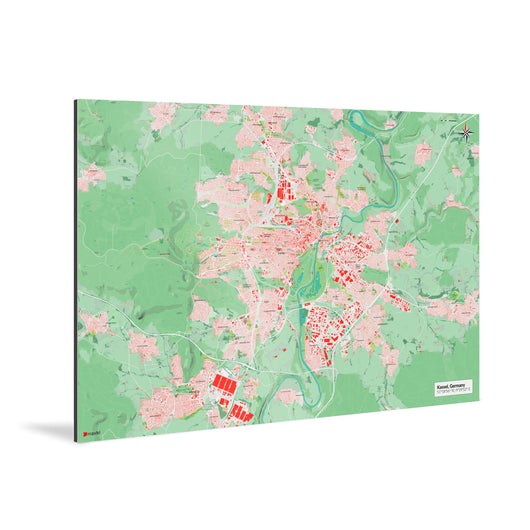 Kassel-Karte [Nani Design] Weltkarte Landkarte Stadtkarte von mapdid