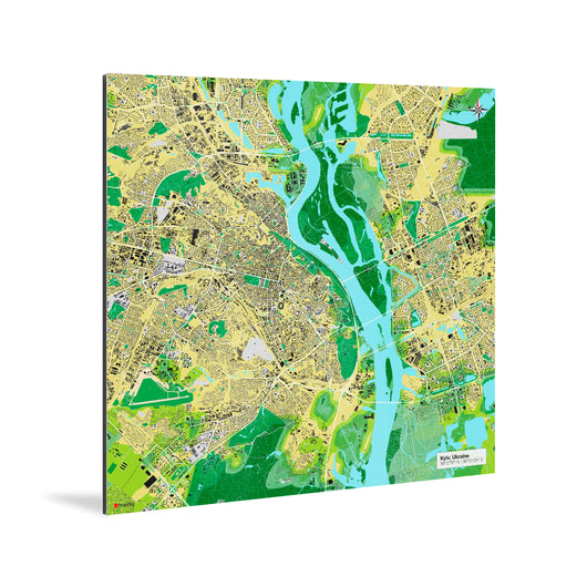 Kiew-Karte [Jalma Design] Weltkarte Landkarte Stadtkarte von mapdid