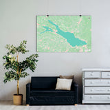 Bodensee-Karte [Nani Design] im Raum 1 | Weltkarte Landkarte Stadtkarte von mapdid
