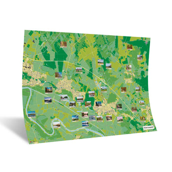 Langwedel-Heimatkarte [Jalma Design] Weltkarte Landkarte Stadtkarte von mapdid