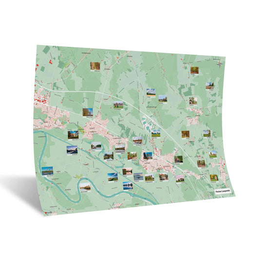 Langwedel-Heimatkarte [Nani Design] Weltkarte Landkarte Stadtkarte von mapdid