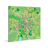 Leipzig-Karte [Jalma Design] Weltkarte Landkarte Stadtkarte von mapdid