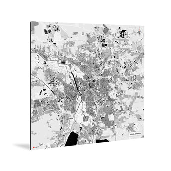 Leipzig-Karte [Kaia Design] Weltkarte Landkarte Stadtkarte von mapdid