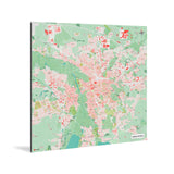 Leipzig-Karte [Nani Design] Weltkarte Landkarte Stadtkarte von mapdid