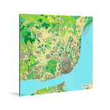Lissabon-Karte [Jalma Design] Weltkarte Landkarte Stadtkarte von mapdid