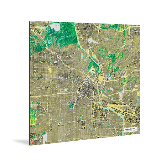 Los Angeles-Karte [Jalma Design] Weltkarte Landkarte Stadtkarte von mapdid