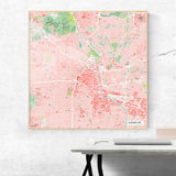 Los Angeles-Karte [Nani Design] im Raum 2 | Weltkarte Landkarte Stadtkarte von mapdid