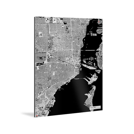 Miami-Karte [Kaia Design] Weltkarte Landkarte Stadtkarte von mapdid