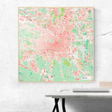 Mailand-Karte [Nani Design] im Raum 2 | Weltkarte Landkarte Stadtkarte von mapdid