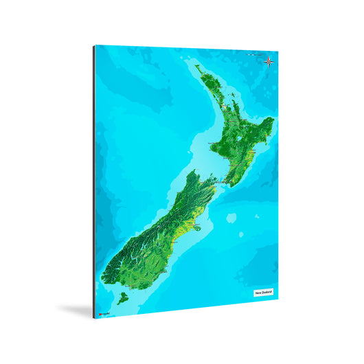 Neuseeland-Landkarte [Jalma Design] Weltkarte Landkarte Stadtkarte von mapdid