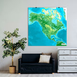 Nordamerika-Karte [Jalma Design] im Raum 1 | Weltkarte Landkarte Stadtkarte von mapdid