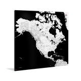 Nordamerika-Karte [Kaia Design] Weltkarte Landkarte Stadtkarte von mapdid