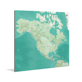 Nordamerika-Karte [Nani Design] Weltkarte Landkarte Stadtkarte von mapdid