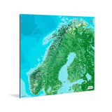 Norwegen-Karte [Jalma Design] Weltkarte Landkarte Stadtkarte von mapdid