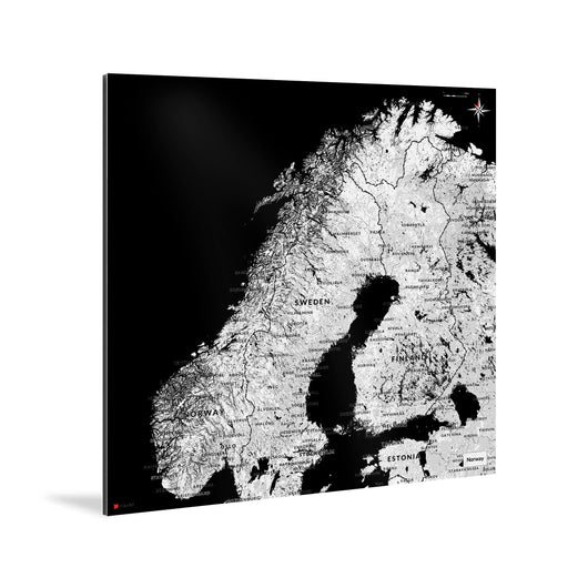 Norwegen-Karte [Kaia Design] Weltkarte Landkarte Stadtkarte von mapdid