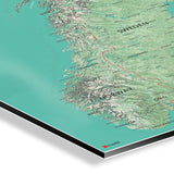 Norwegen-Karte [Nani Design] Detail | Weltkarte Landkarte Stadtkarte von mapdid
