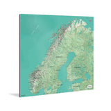 Norwegen-Karte [Nani Design] Weltkarte Landkarte Stadtkarte von mapdid