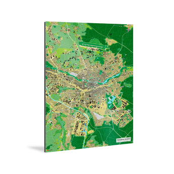 Nürnberg-Karte [Jalma Design] Weltkarte Landkarte Stadtkarte von mapdid
