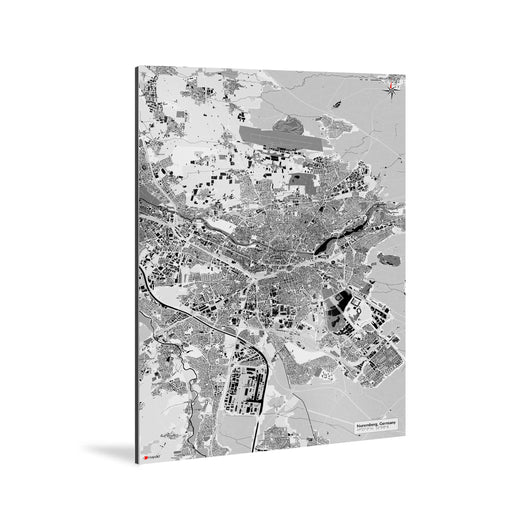 Nürnberg-Karte [Kaia Design] Weltkarte Landkarte Stadtkarte von mapdid