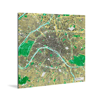 Paris-Karte [Jalma Design] Weltkarte Landkarte Stadtkarte von mapdid