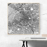 Paris-Karte [Kaia Design] im Raum 2 | Weltkarte Landkarte Stadtkarte von mapdid