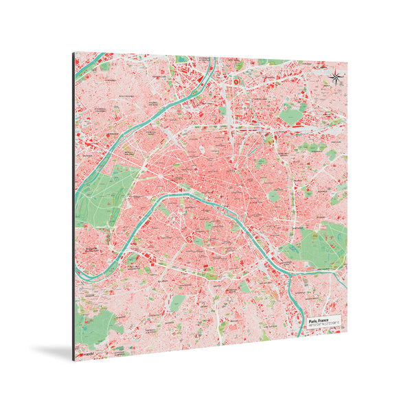 Paris-Karte [Nani Design] Weltkarte Landkarte Stadtkarte von mapdid